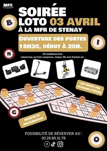 LOTO à la MFR le vendredi 3 avril